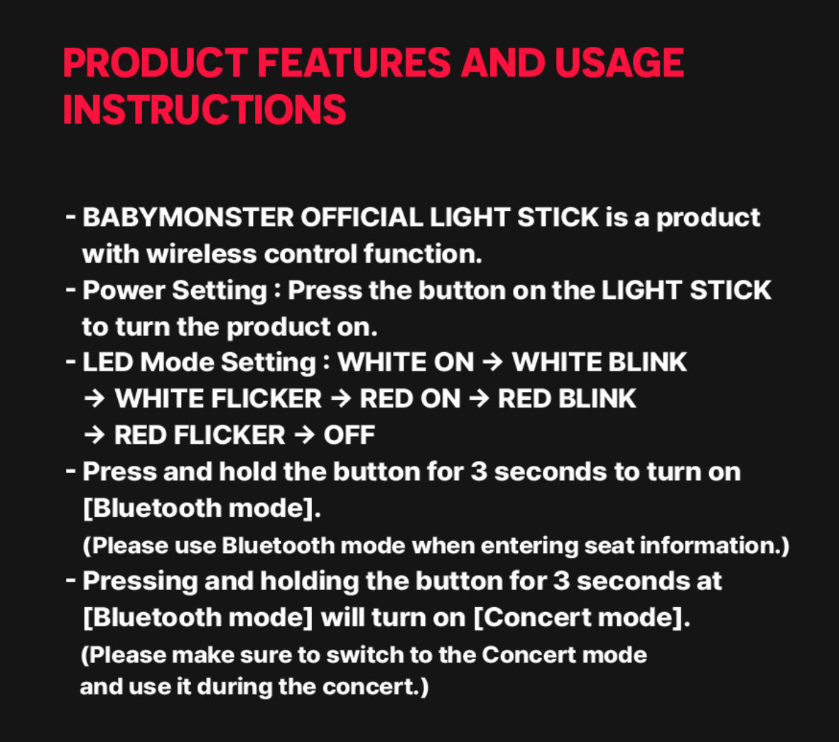 BABYMONSTER Official Light Stick – K-STAR