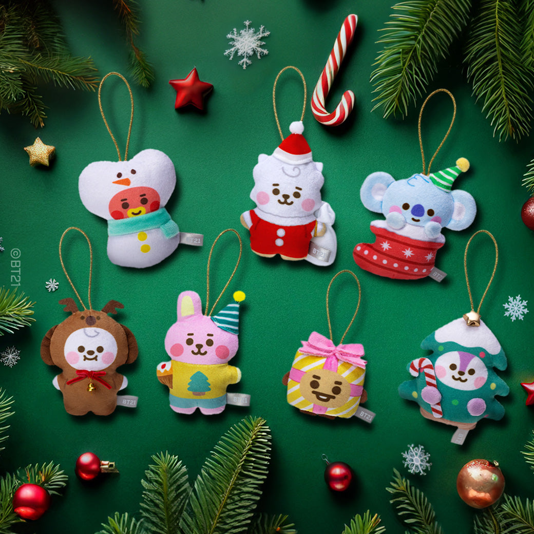 BT21 BABY JAPAN Official Ornament 7SET Holiday Edition