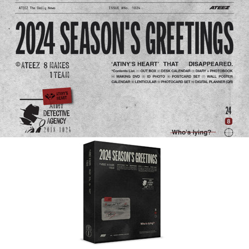 ATEEZ Catch a Criminal Guess Who Official 2024 Season's Greetings