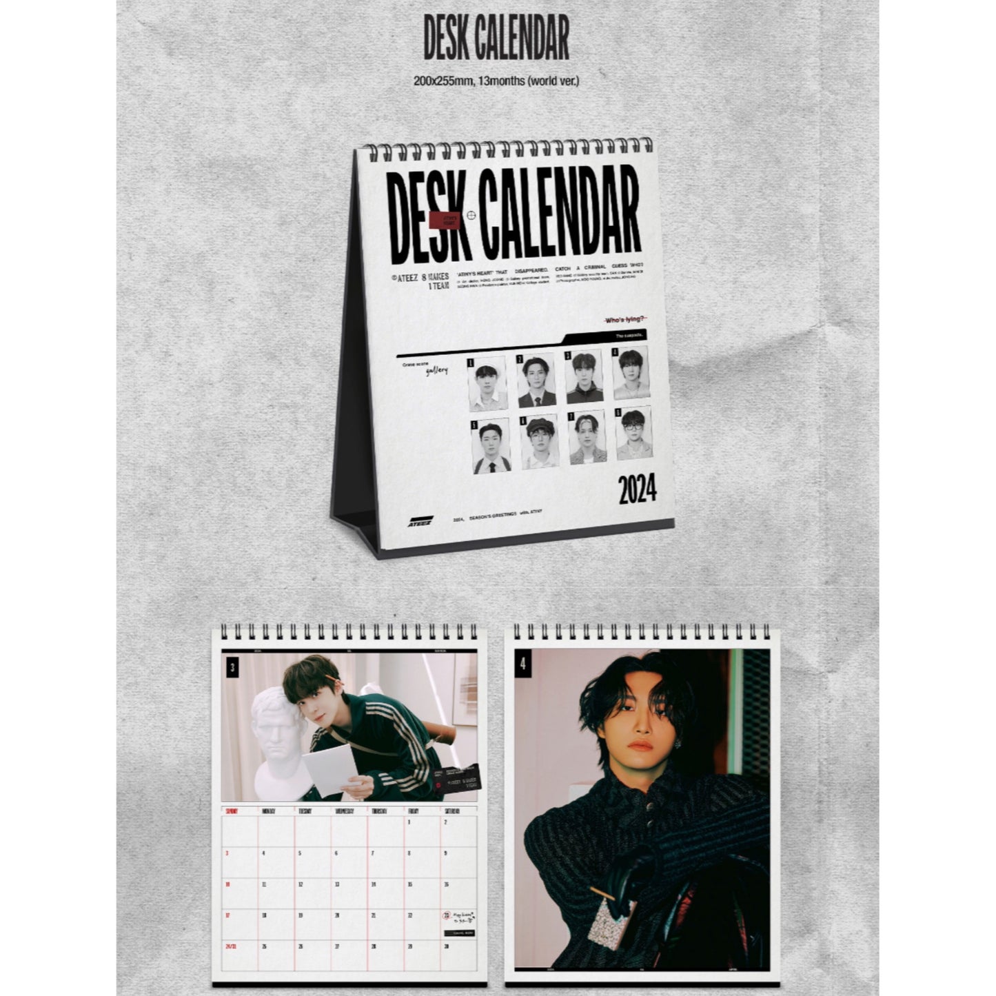 ATEEZ Catch a Criminal Guess Who Official 2024 Season's Greetings