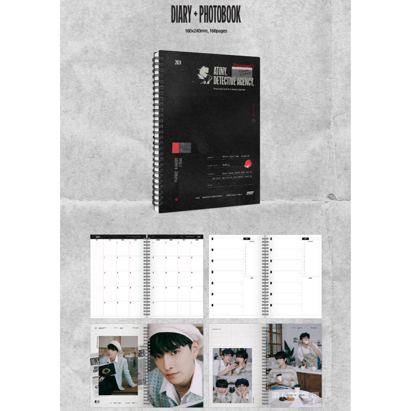 ATEEZ Catch a Criminal Guess Who Official 2024 Season's Greetings