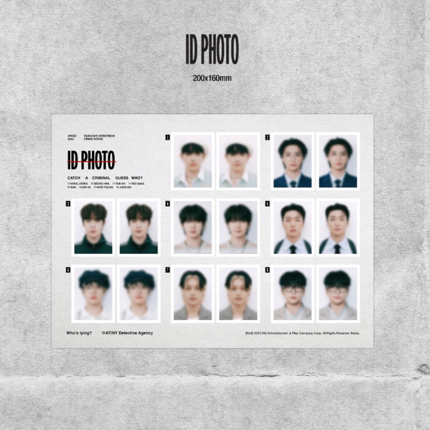ATEEZ Catch a Criminal Guess Who Official 2024 Season's Greetings
