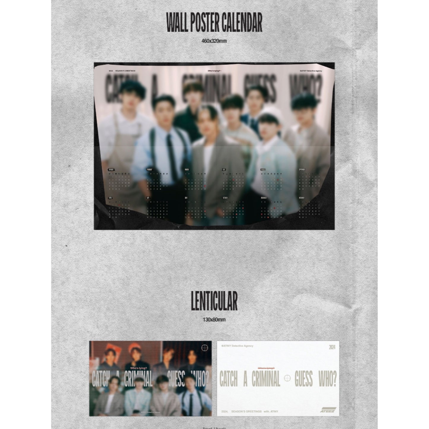 ATEEZ Catch a Criminal Guess Who Official 2024 Season's Greetings