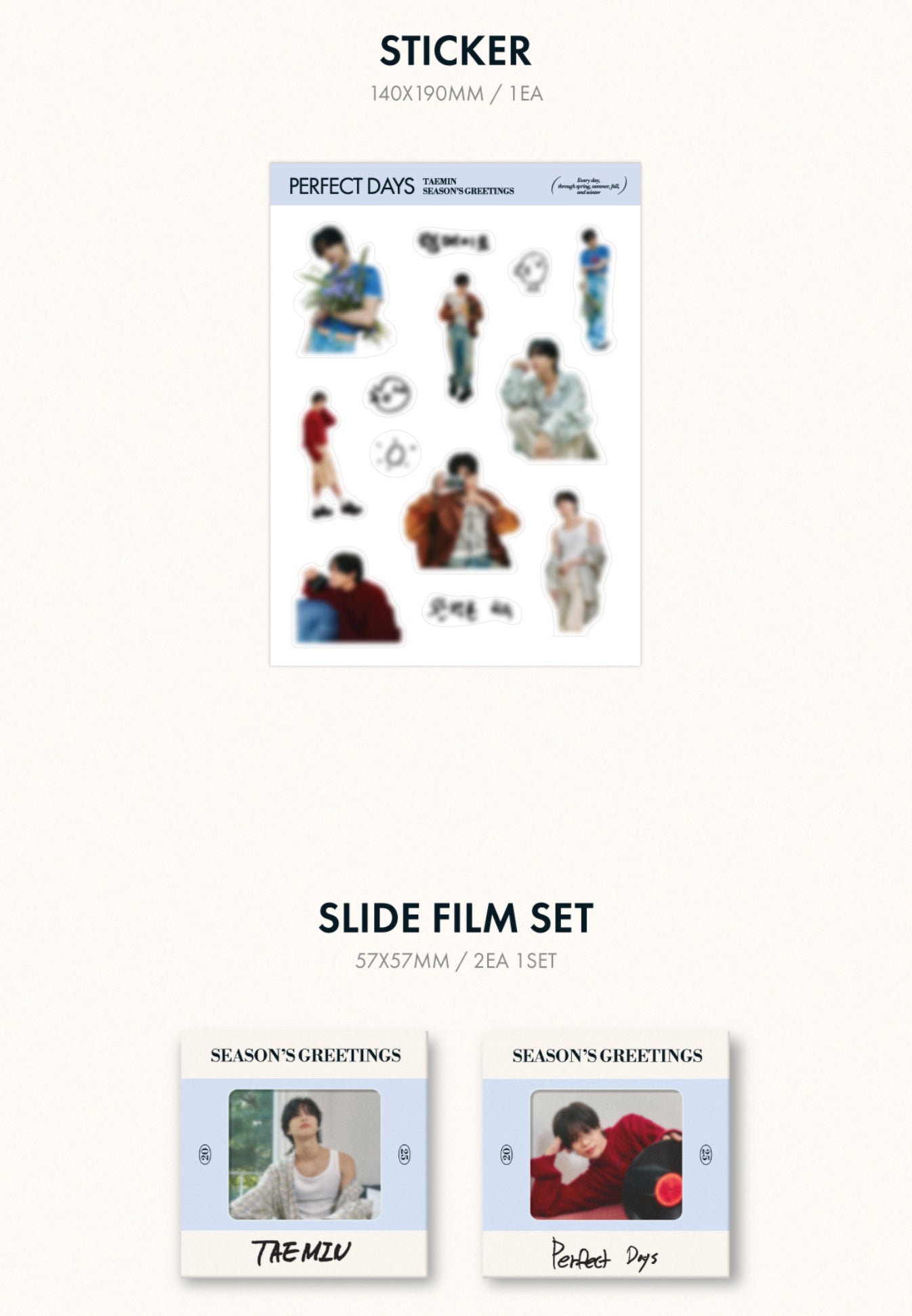 SHINee TAEMIN - PERFECT DAYS 2025 Official Season's Greetings