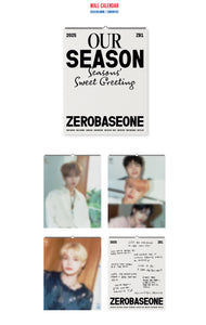 ZEROBASEONE ZB1 - OUR SEASON 2025 Official Season's Greetings Wall Calendar