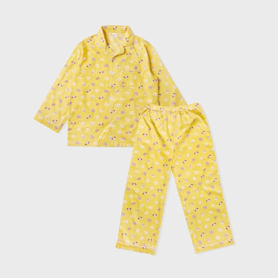 BT21 Official Basic Yellow Stripe Pajama Set