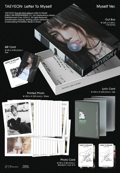 TAEYEON - Letter To Myself ( Myself Ver. )