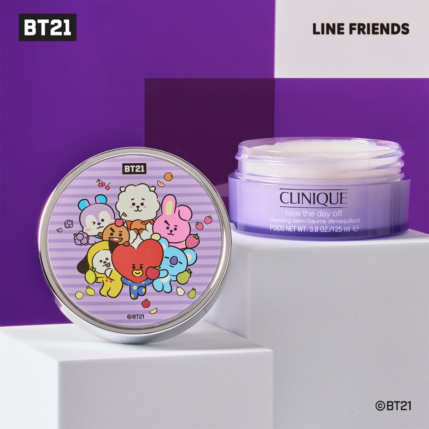 BT21 JAPAN x CLINIQUE Official Take the Day Off Cleansing Balm 125ml