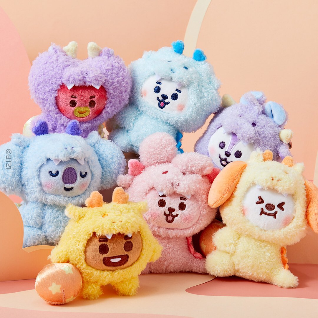 BT21 Official Baby New Year Dragon Doll Keyring