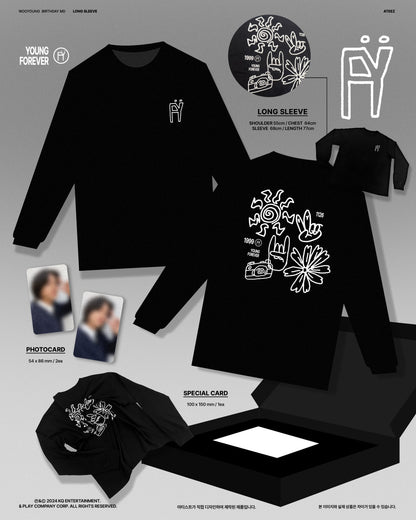 ATEEZ Official 2024 Birthday MD WOOYOUNG Long Sleeve : FY