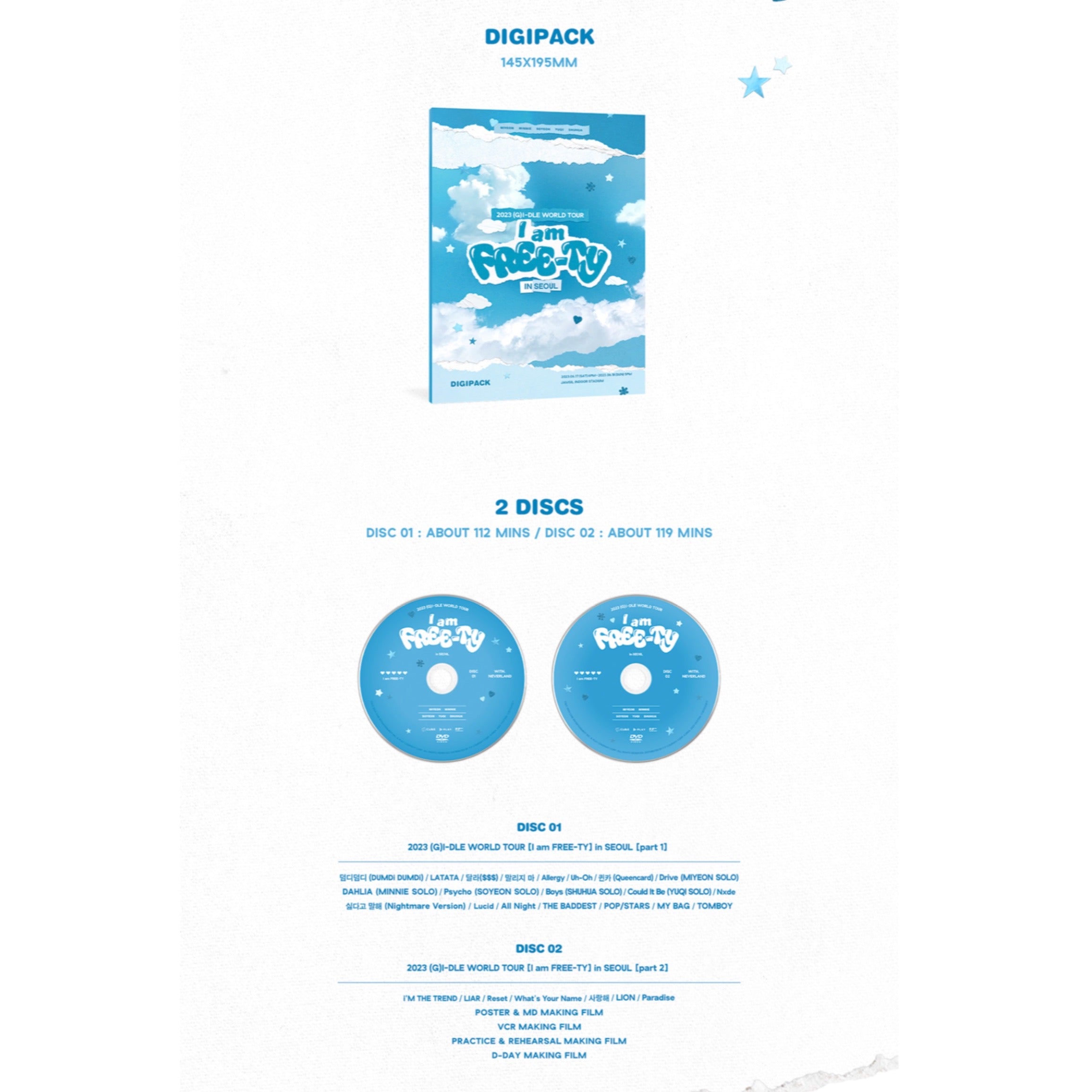G)IDLE I AM FREE-TY Official 2023 World Tour in SEOUL DVD – K-STAR