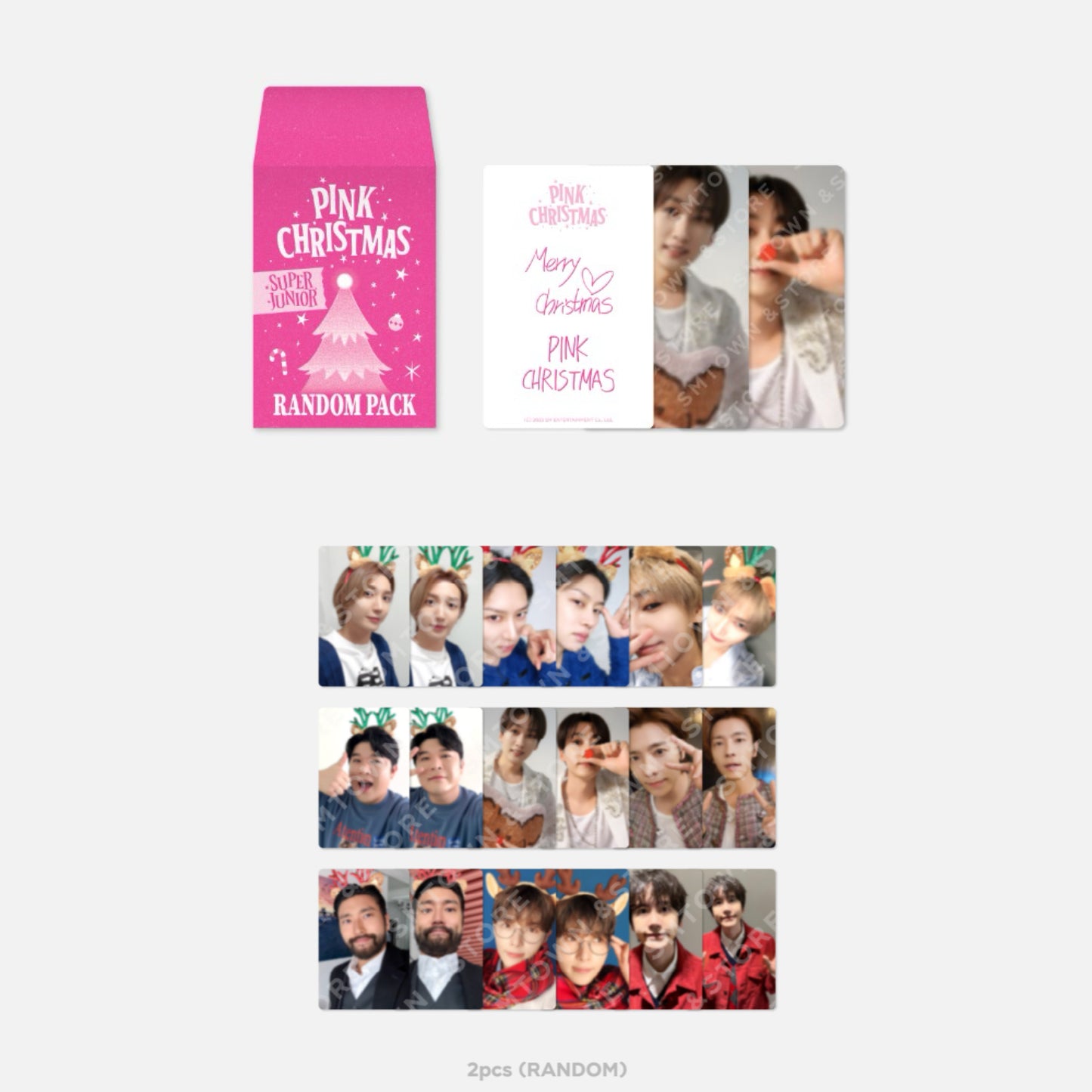 SMTOWN Pink Chritsmas Official Photocard Pack