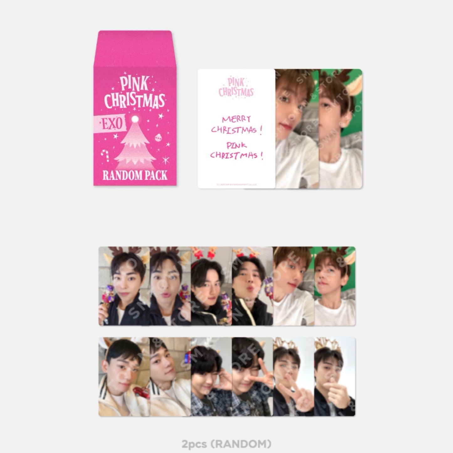 SMTOWN Pink Chritsmas Official Photocard Pack