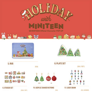 アイドル SEVENTEEN HOLIDAY PINS HOLIDAY with MINITEEN SEVENTEEN Official Character Pop Up MD – K-STAR