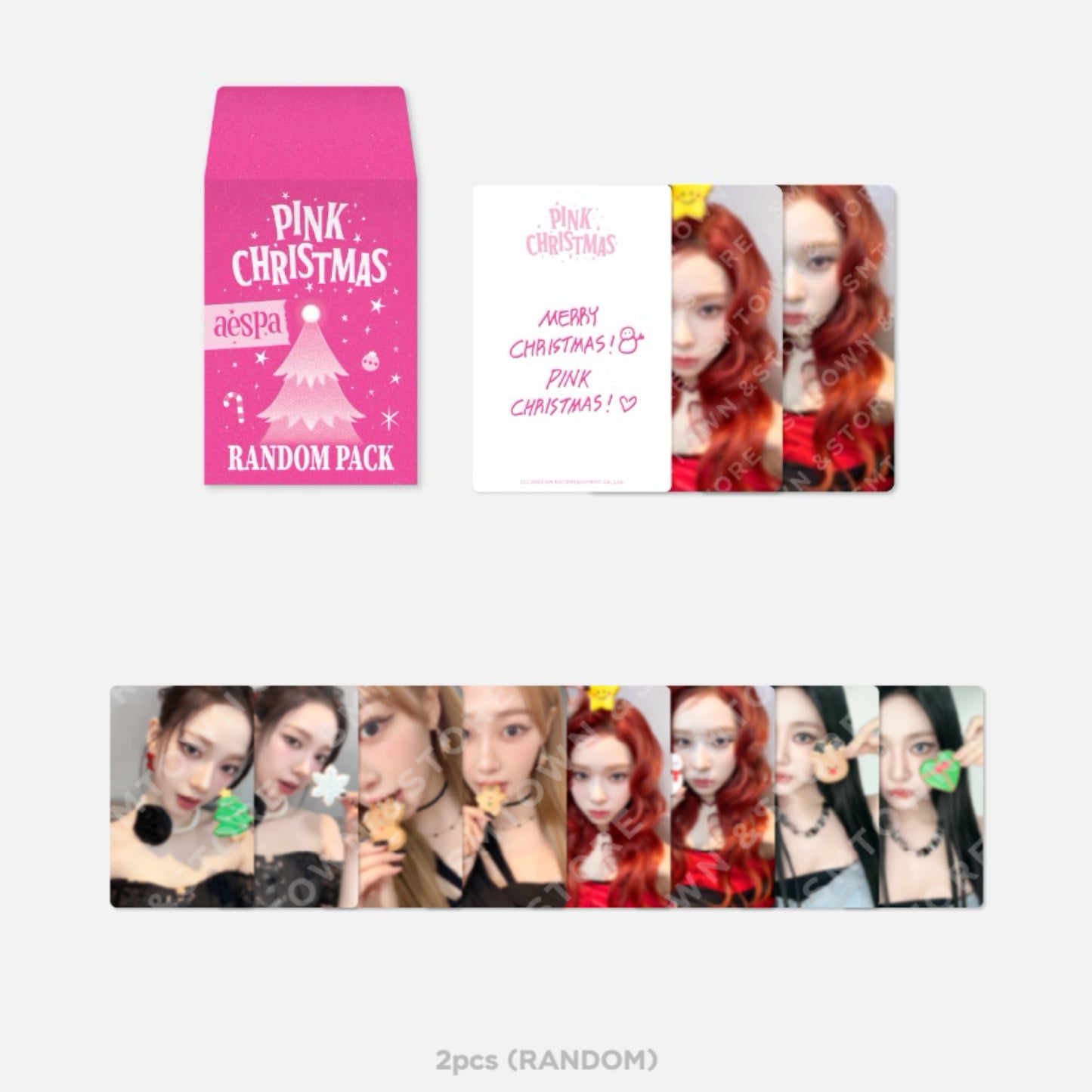 SMTOWN Pink Chritsmas Official Photocard Pack
