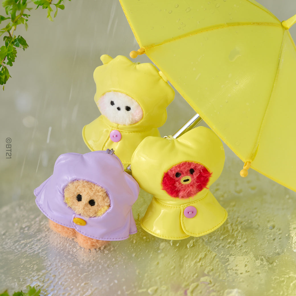 BT21 mini minini Official Rainy Day Plush Keyring