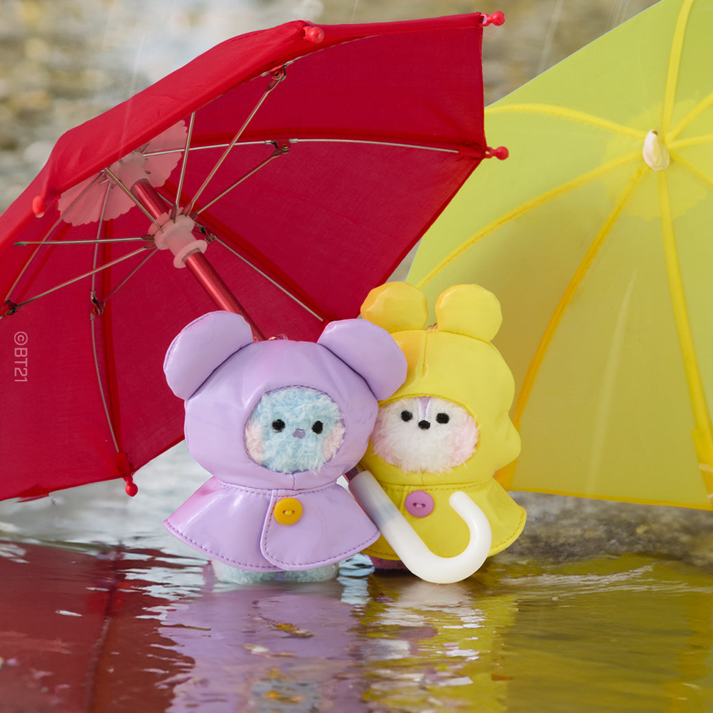 BT21 mini minini Official Rainy Day Plush Keyring
