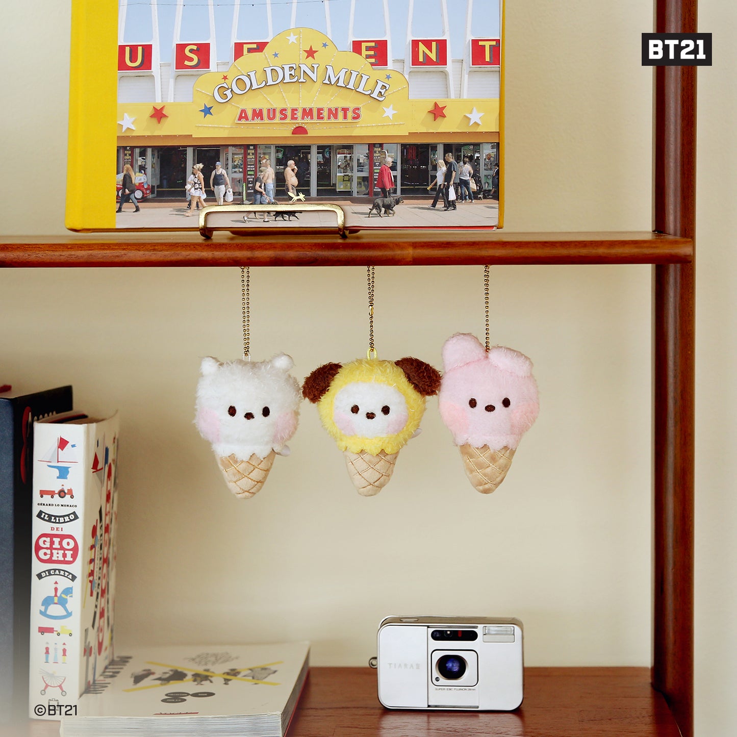 BT21 Official Minini Ice Cream Plush Keyring