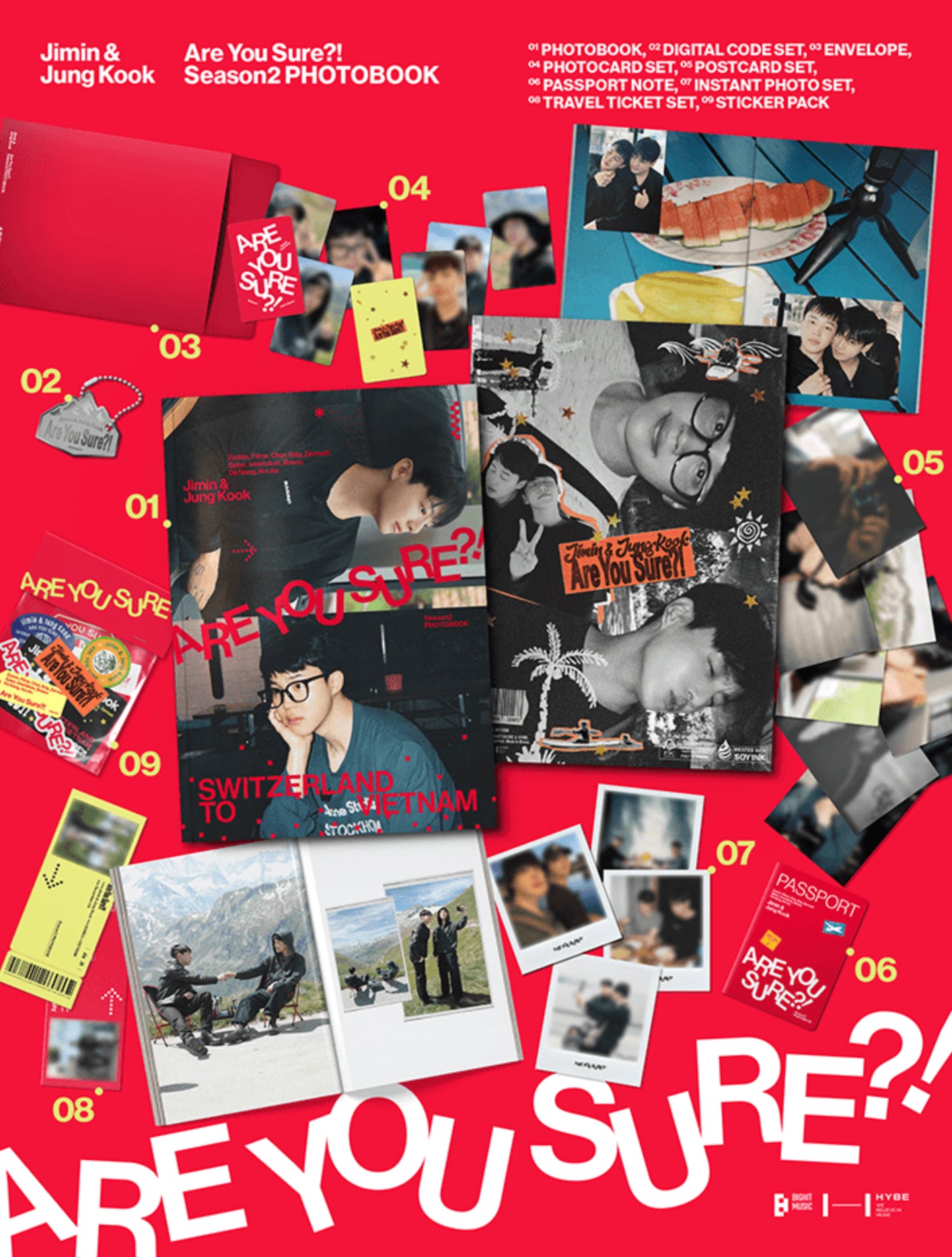 BTS JIMIN & JUNGKOOK - ARE YOU SURE? Season 2 Photobook