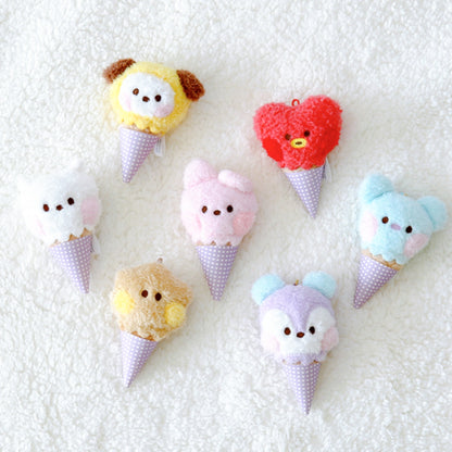 BT21 Official Minini Ice Cream Plush Keyring