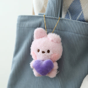 BT21 Official Minini Heart Plush Keyring