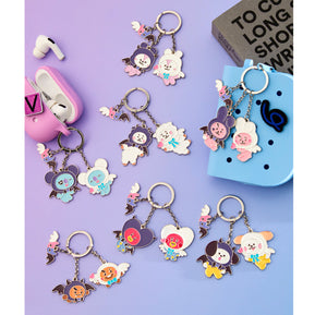 BT21 Baby Official ANGEL & VILLAIN Metal Keyring