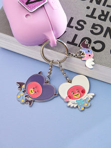 BT21 Baby Official ANGEL & VILLAIN Metal Keyring