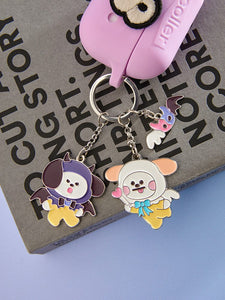 BT21 Baby Official ANGEL & VILLAIN Metal Keyring