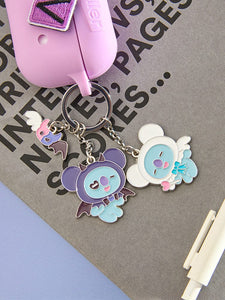 BT21 Baby Official ANGEL & VILLAIN Metal Keyring