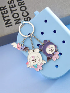 BT21 Baby Official ANGEL & VILLAIN Metal Keyring