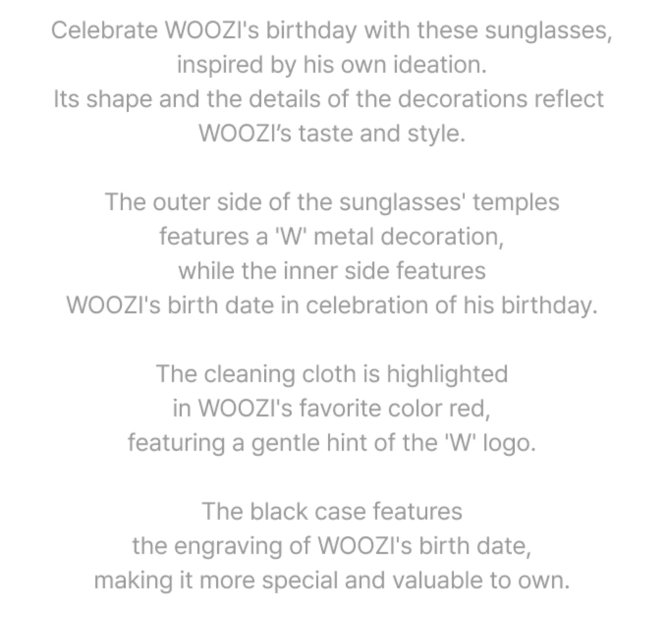 SEVENTEEN HAPPY WOOZI DAY SUNGLASSES (Preorder APRIL, 2026)
