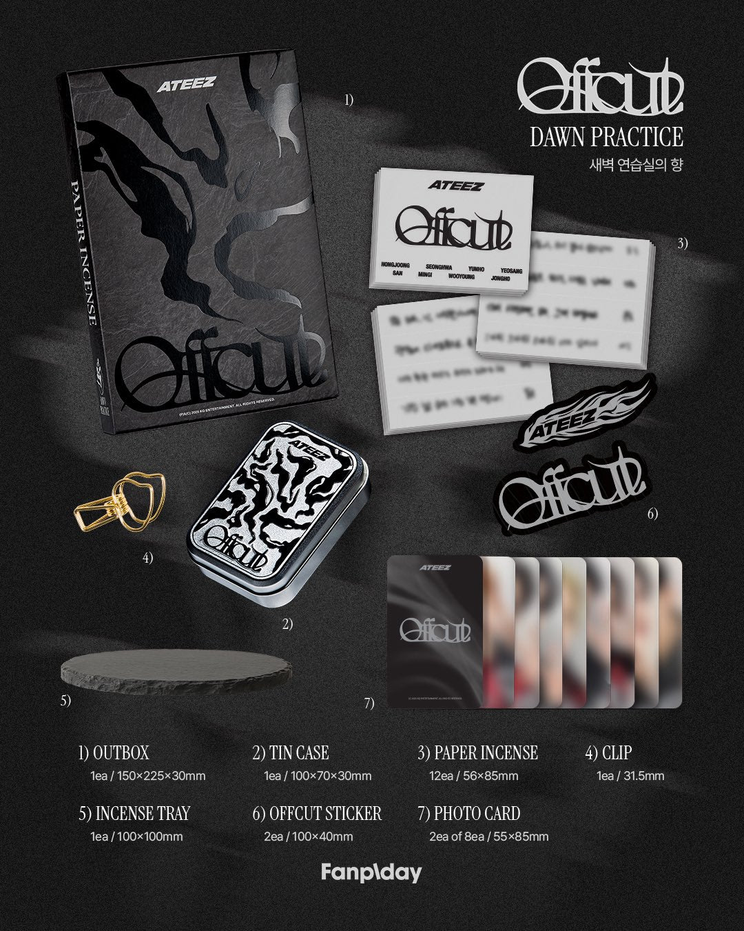 ATEEZ Official Offcut Paper Incense Set – K-STAR