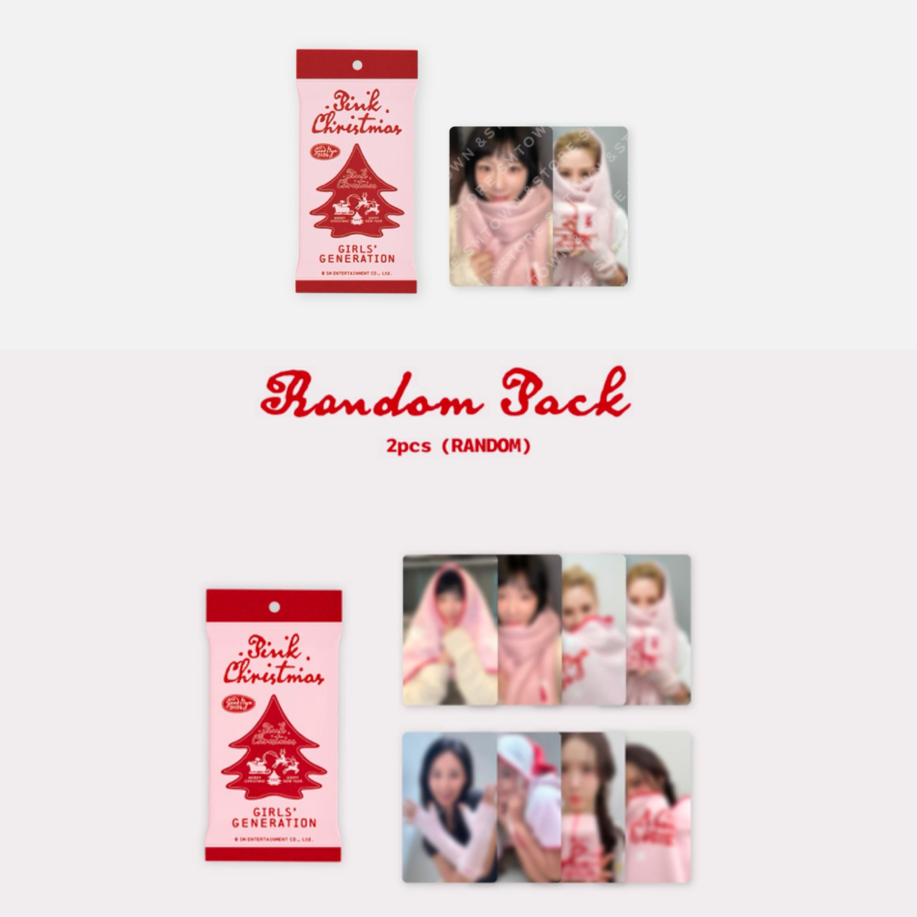 SMTOWN Official 2024 Pink Christmas PhotoCard Pack – K-STAR