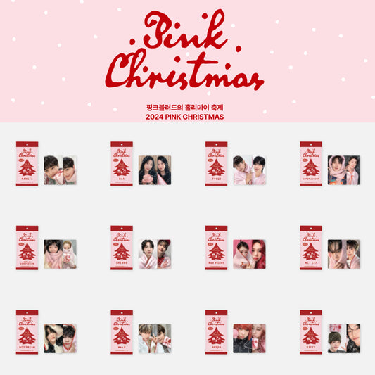 SMTOWN Official 2024 Pink Christmas PhotoCard Pack