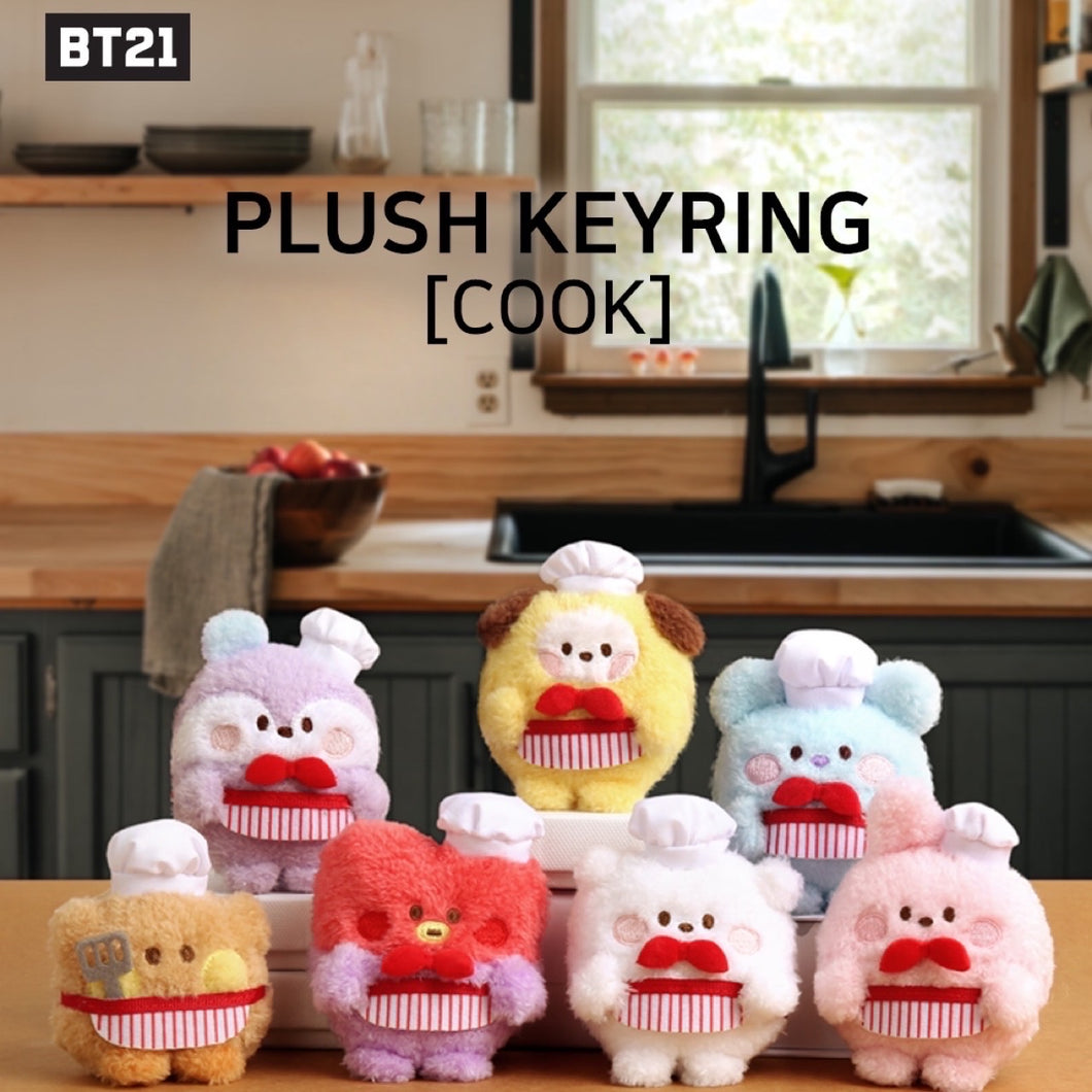 BT21 Minini Official Cook Plush Keyring