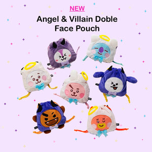 BT21 Baby JAPAN Official Angel & Villain Double Face Pouch