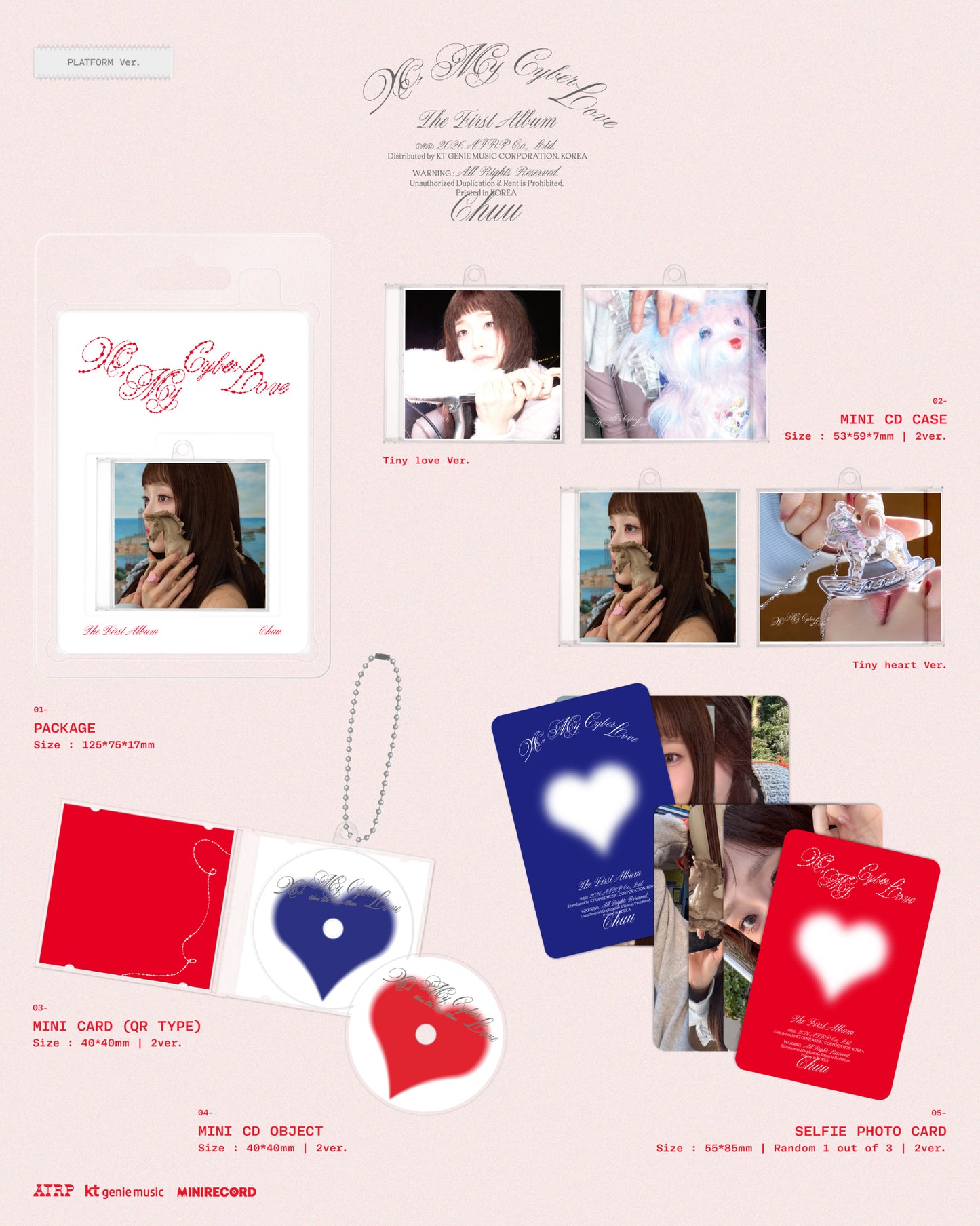 CHUU - XO, MY CYBERLOVE The First Album PLATFORM Ver