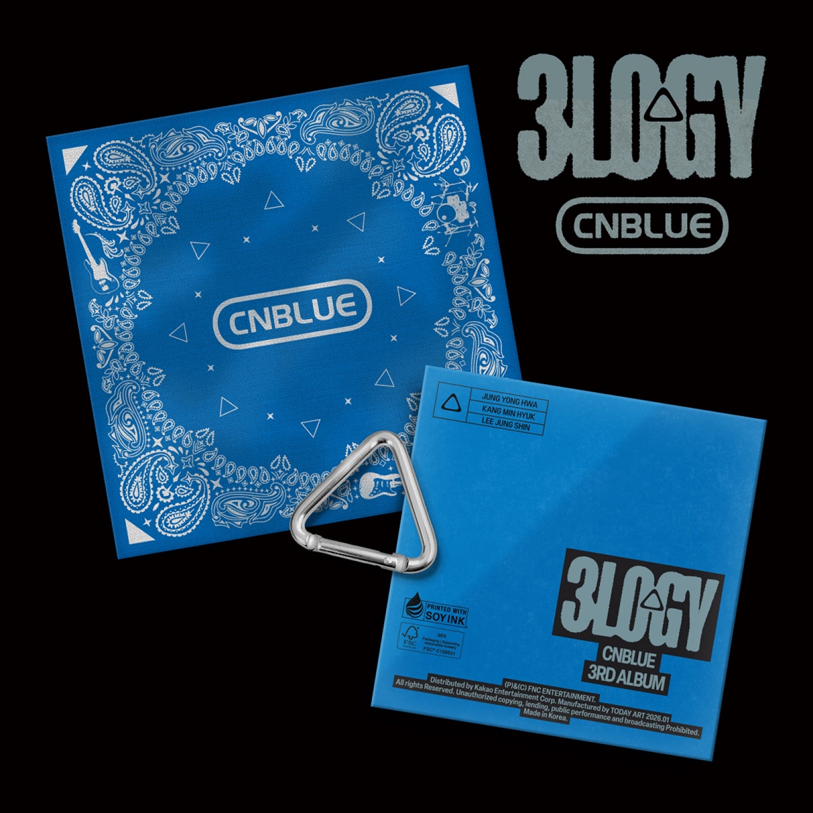CNBLUE - 3LOGY 3rd Album BANDANA Ver – K-STAR
