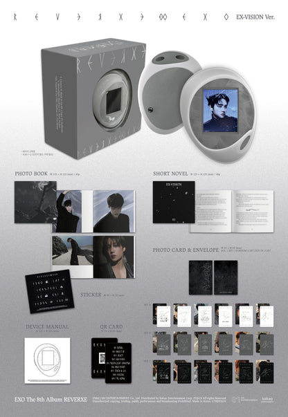 EXO - REVERXE 8th Album EX-VISION Ver / QR