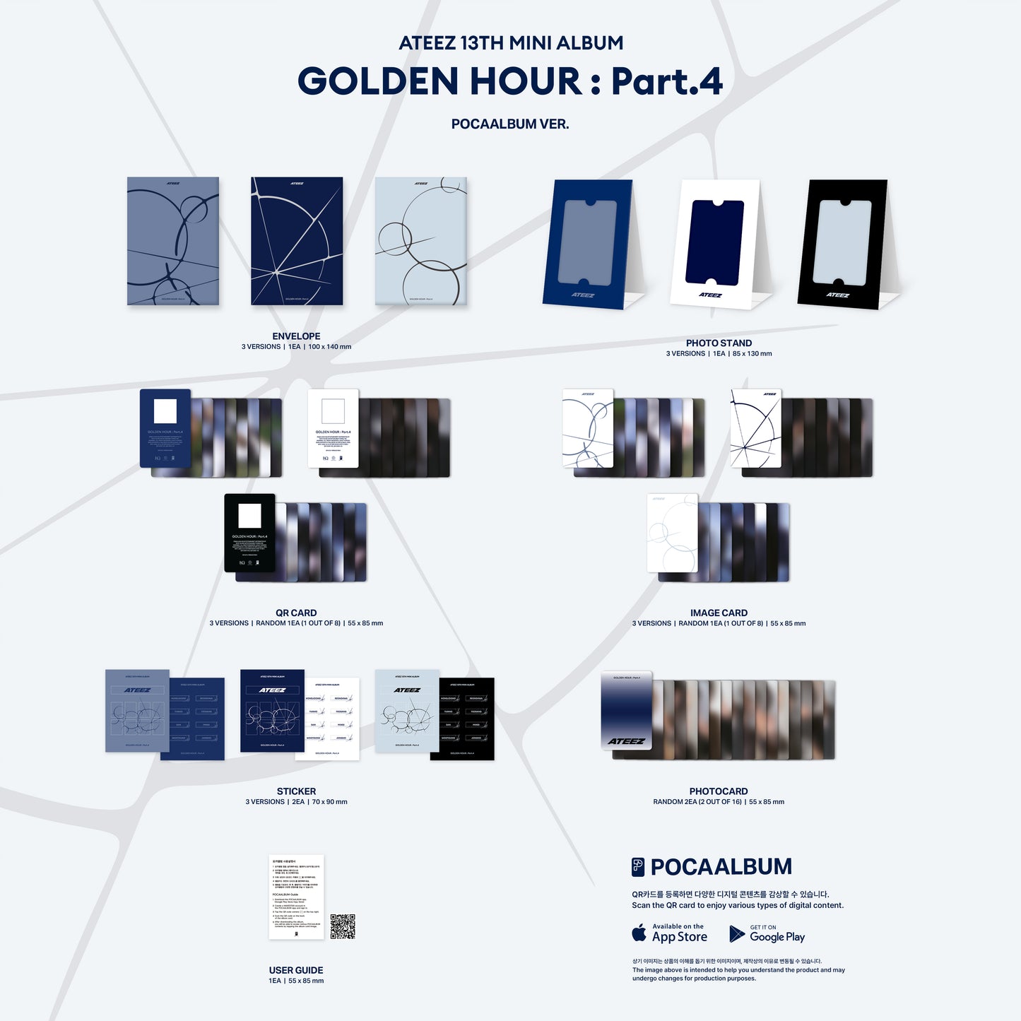 ATEEZ - 13th Mini Album ATEEZ GOLDEN HOUR : PART.4 (POCA Ver)