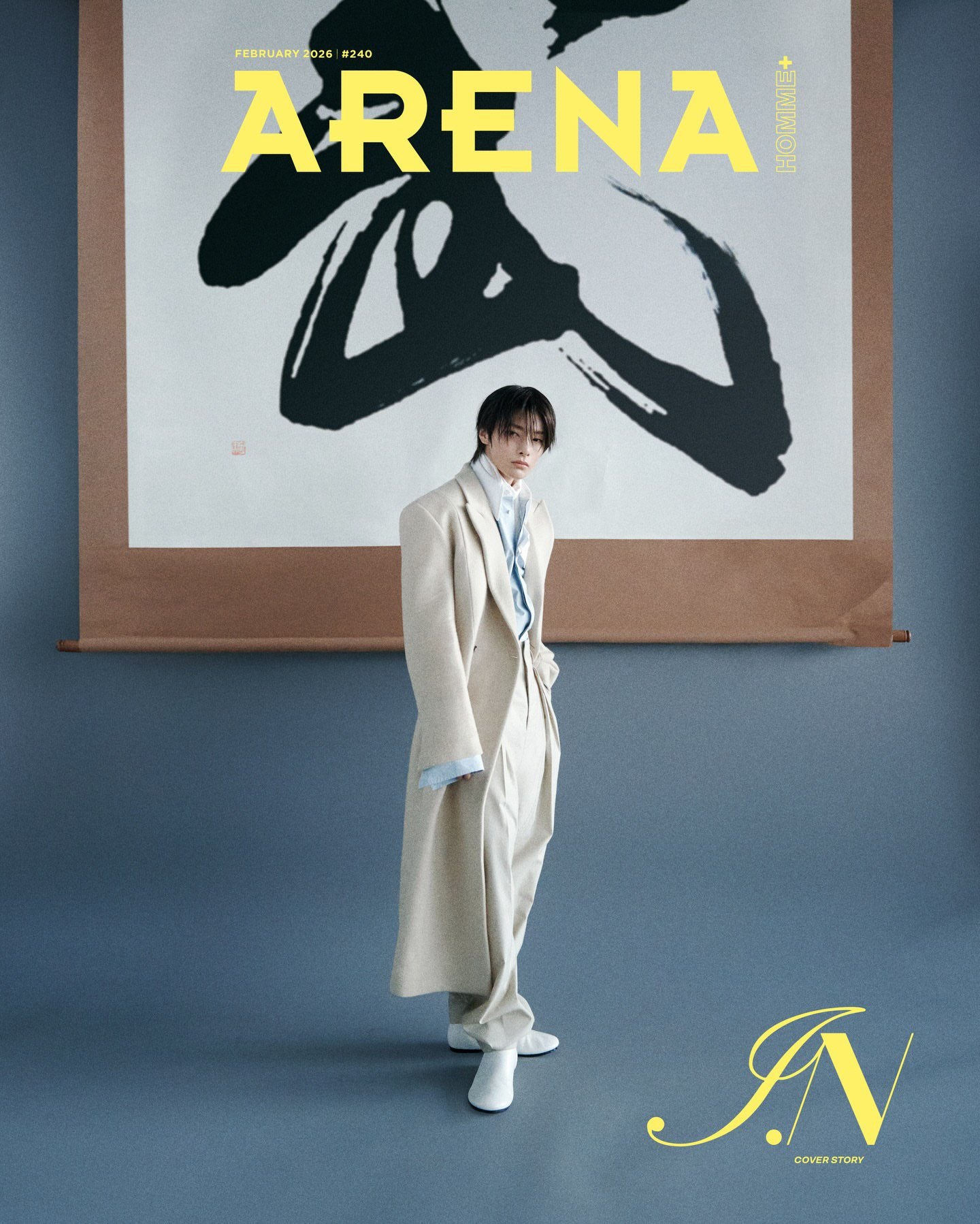 ARENA HOMME KOREA - STRAY KIDS I.N February 2026