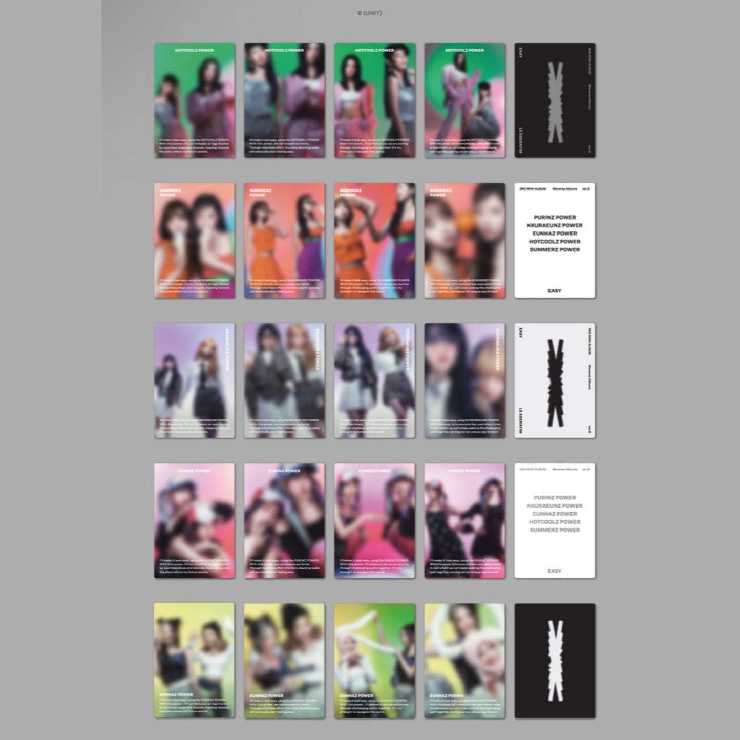 LE SSERAFIM - EASY 3rd Mini Album Weverse Albums Ver