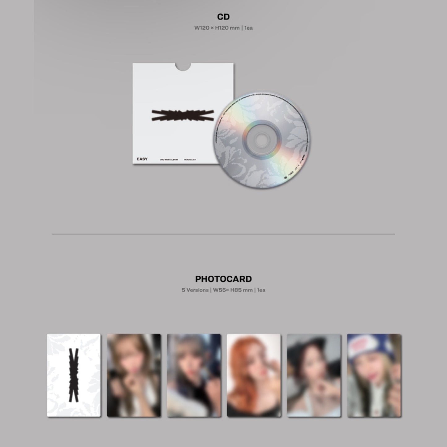 LE SSERAFIM - EASY 3rd Mini Album Compact Ver