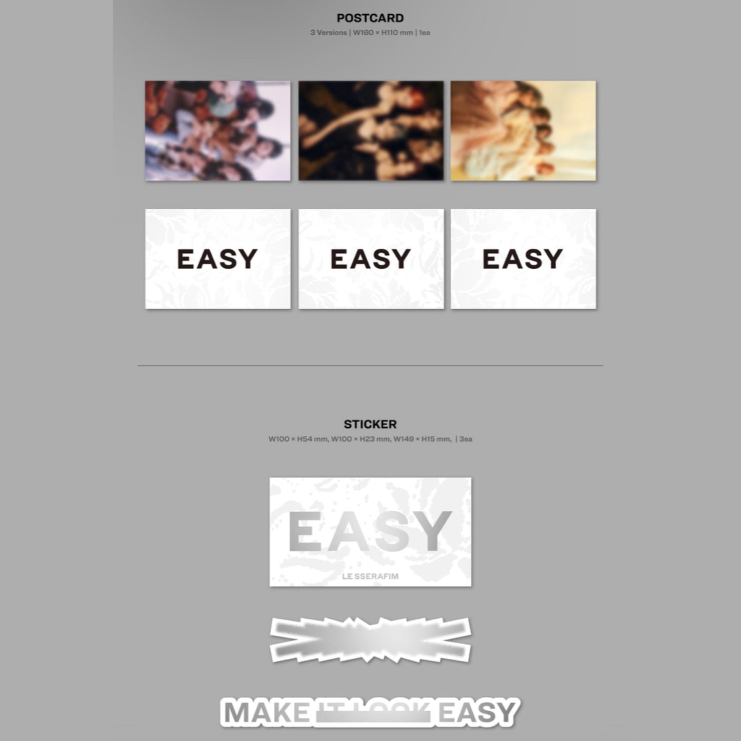 LE SSERAFIM - EASY 3rd Mini Album