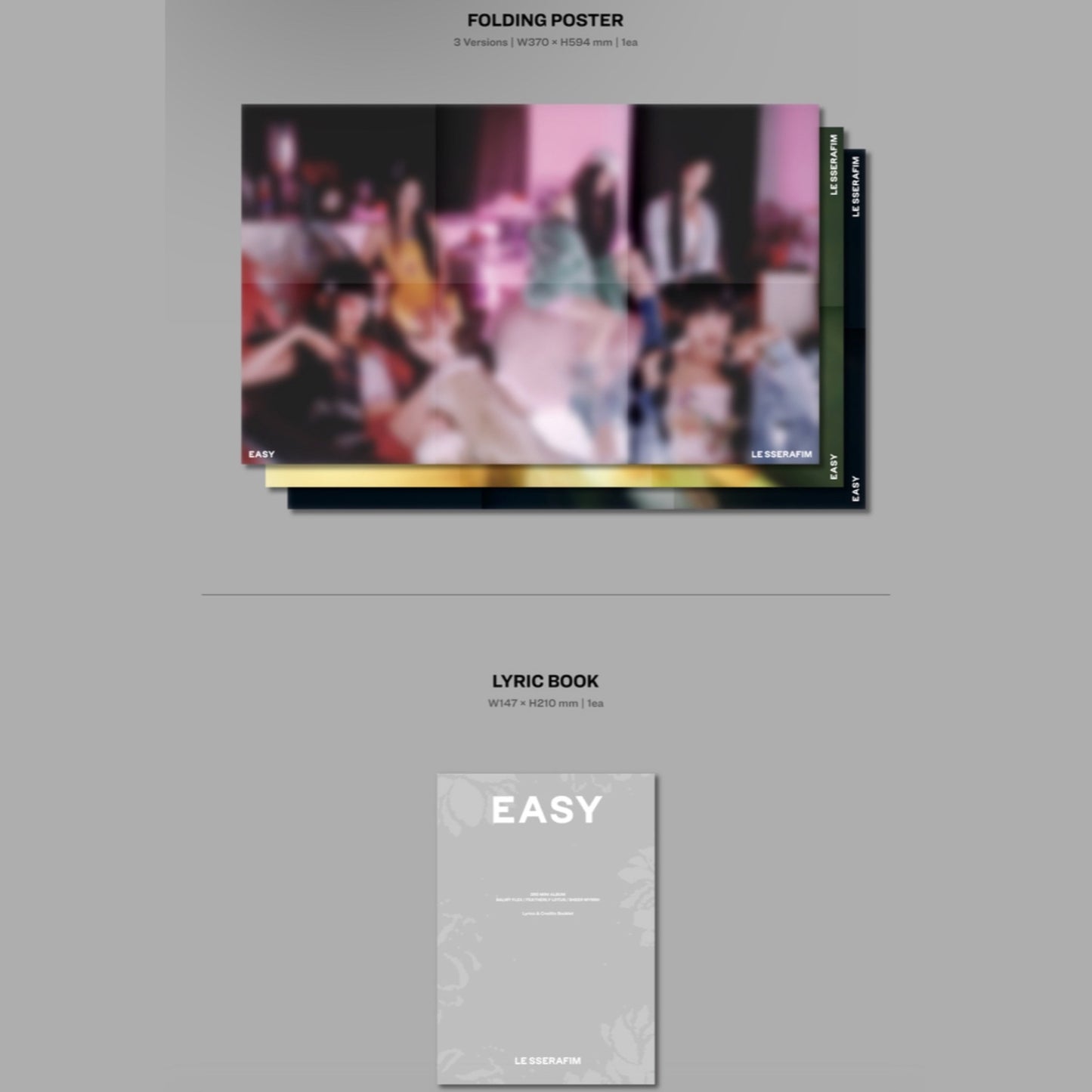 LE SSERAFIM - EASY 3rd Mini Album