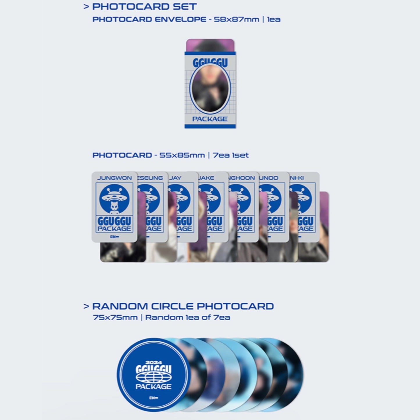 ENHYPEN 2024 OFFICIAL GGU GGU PACKAGE
