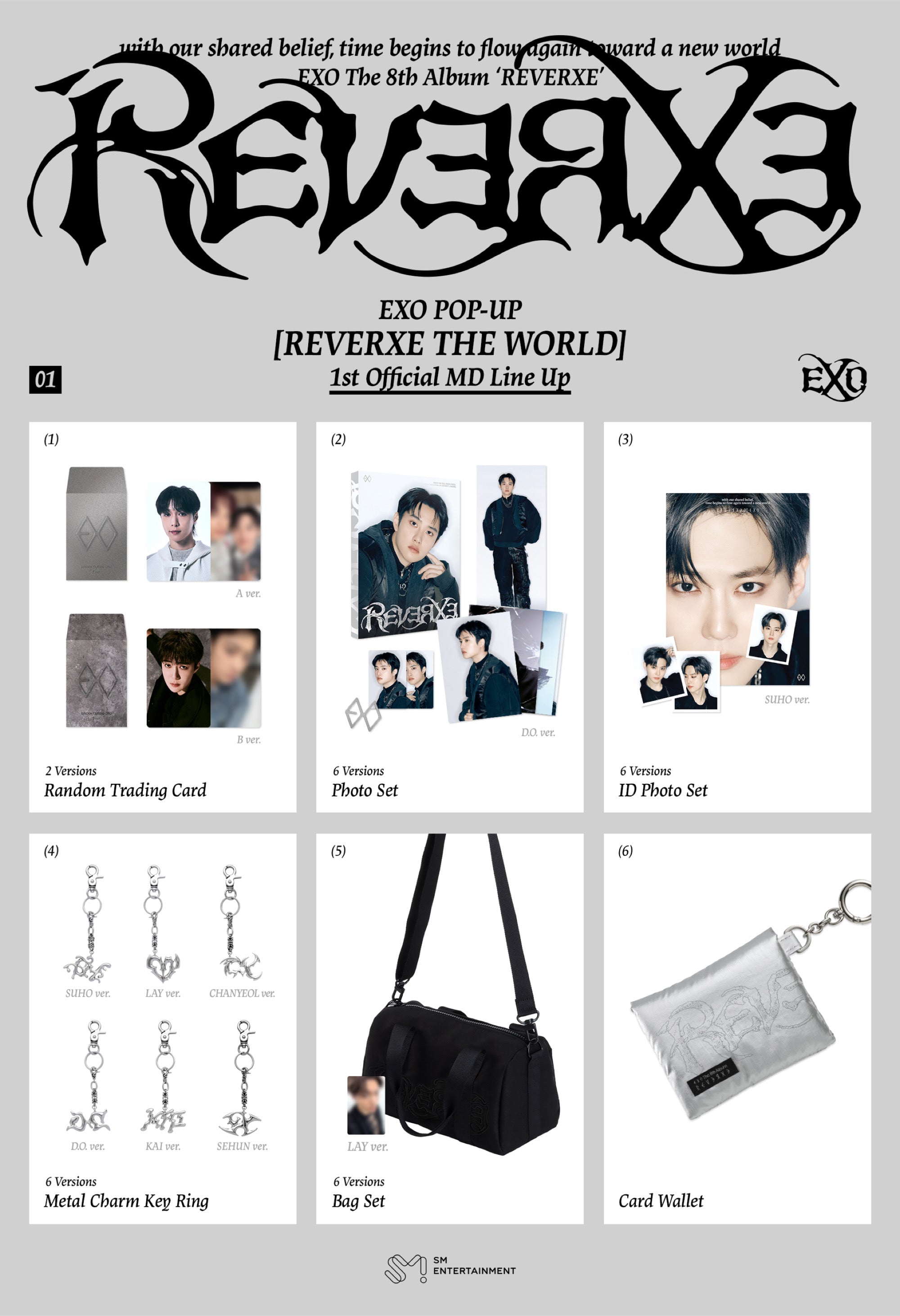 EXO The EXO'luXion トレカ セット 非売品 EXO - REVERXE THE WORLD Pop Up Store Official MD – K-STAR
