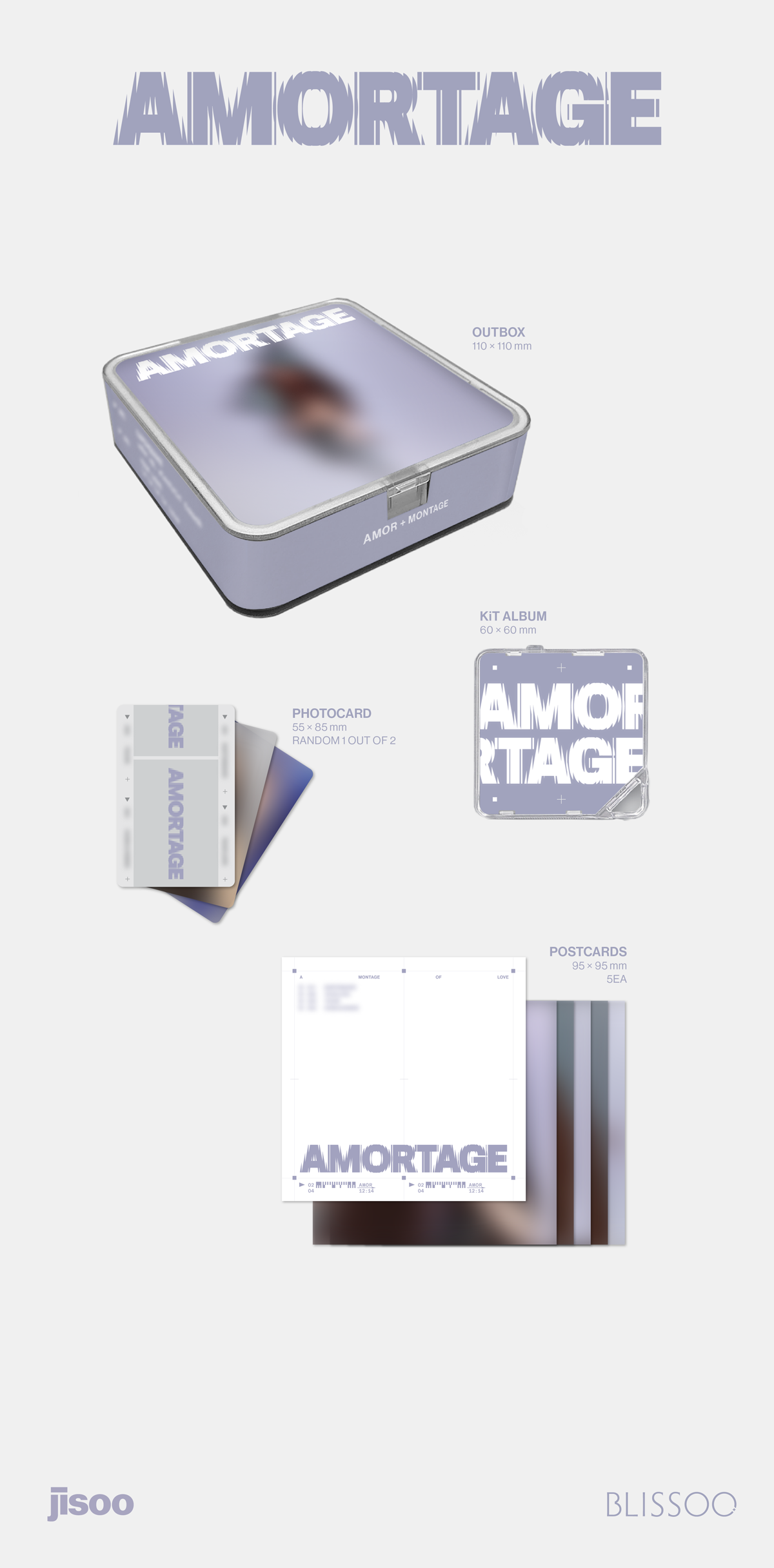 JISOO - AMORTAGE 1st Mini Album APP Ver