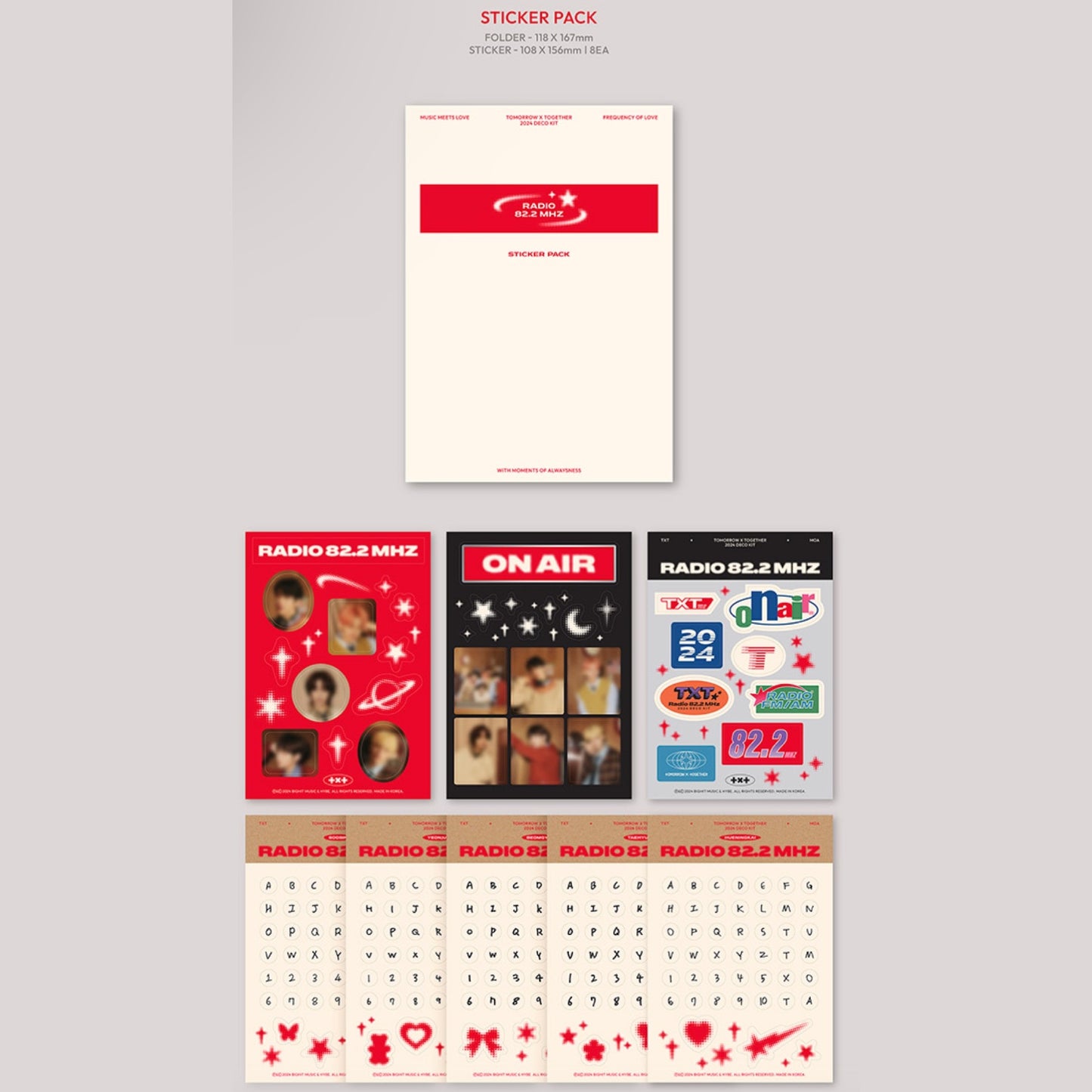 TOMORROW X TOGETHER TXT 2024 Official Deco Kit + POB