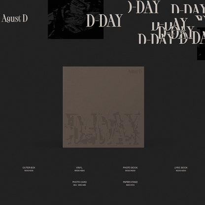 BTS SUGA AGUST D D-DAY Vinyl LP Limited Edition